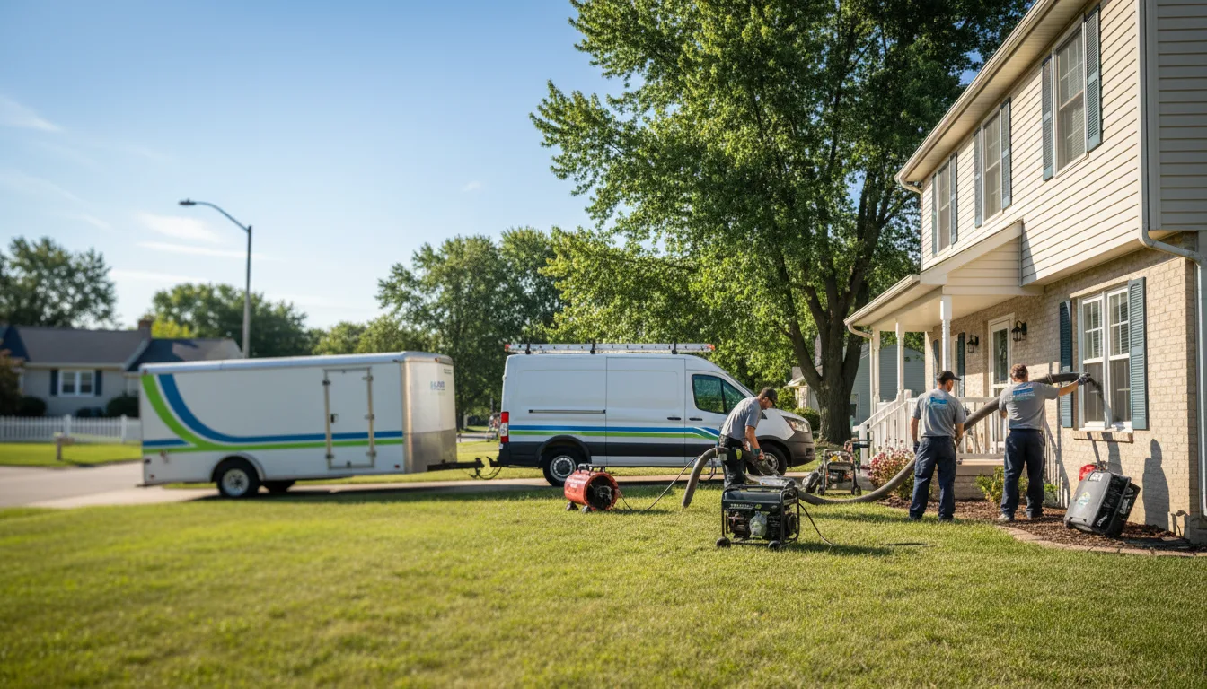 Flooded Basement Restoration And Cleanup With Repair in Angola, IN near me
